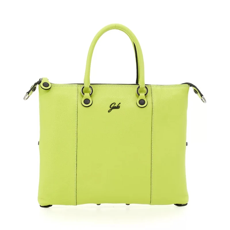 Borsa Donna a Mano con Tracolla GABS G3 PLUS in Pelle Martellata Cyber Lime Medium