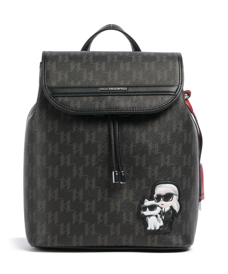 Karl Lagerfeld Ikon Monogram Small Zaino brown/kl mono