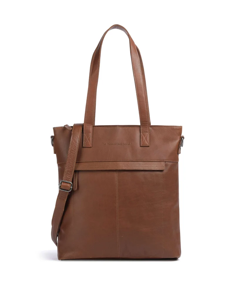 The Chesterfield Brand Wax Pull Up Cow Nunavik Borsa shopper cognac