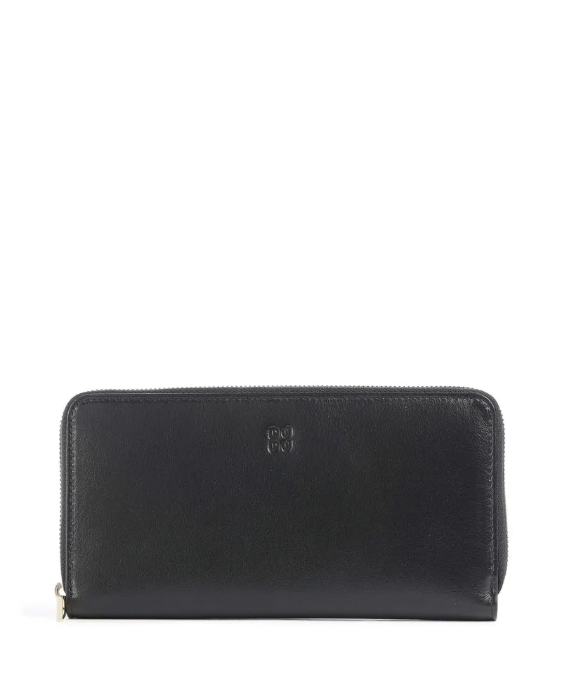 DuDu Bags Ustica Portafoglio black lavander