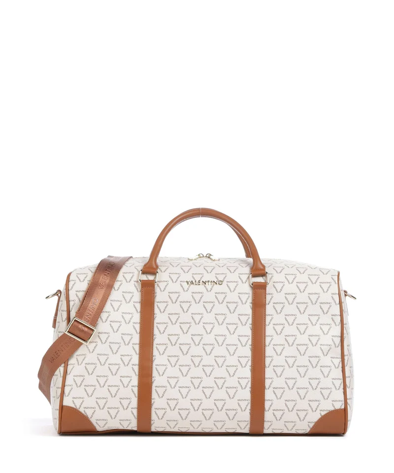 Valentino Bags Lady Re Borsone da weekend bianco/cuoio