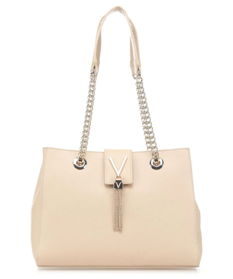 Borsa Donna a Spalla VALENTINO BAGS linea Divina Colore Ecru - VBS1J06