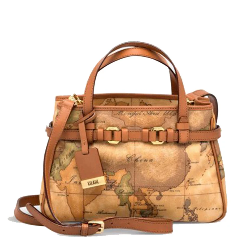 Borsa Donna a Mano con Tracolla 1A Classe Alviero Martini linea Geo Classic D032 Made in Italy