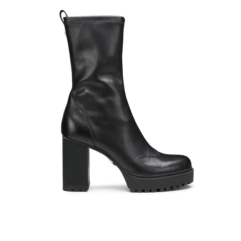 Scarpe Donna CULT Jagger 4110 Stivaletti con Tacco in Pelle Nera