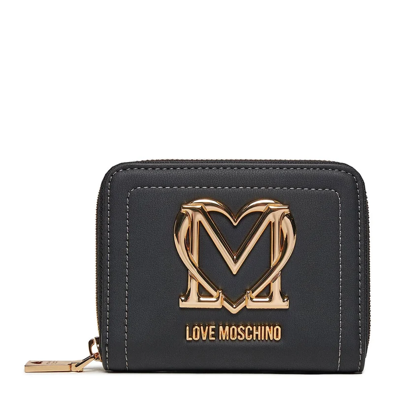 Portafoglio Donna Piccolo Zip Around LOVE MOSCHINO colore Nero JC5722