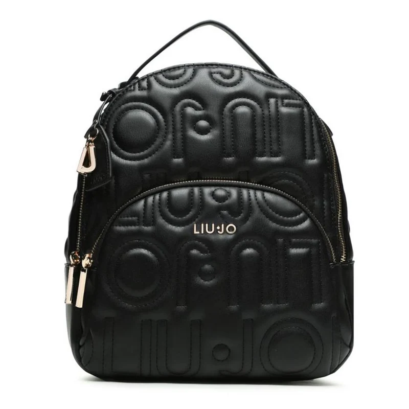 Zaino Donna LIU JO con Logo Trapuntato All Over colore Nero