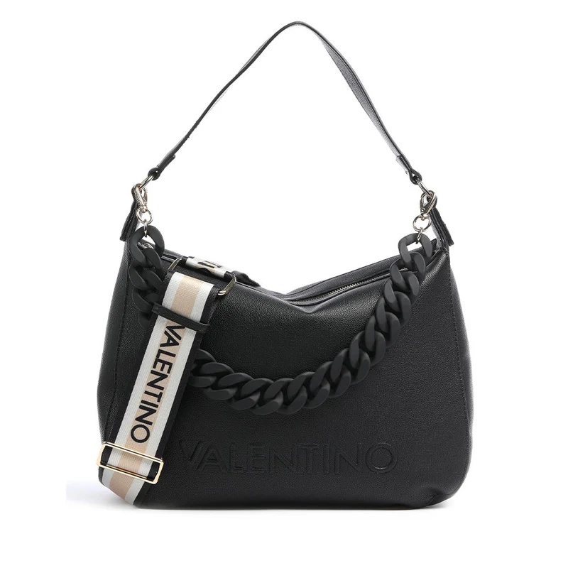 Borsa Donna Hobo a Spalla VALENTINO BAGS linea Noodles Colore Nero