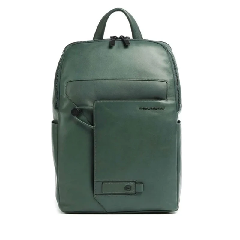 Zaino PIQUADRO Espandibile con porta Pc 14" in Pelle Verde Linea Aye - CA5988W119