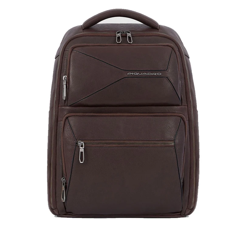 Zaino Uomo PIQUADRO porta Pc 15,6" in Pelle Colore Testa Moro Linea Rhino - CA6250W118