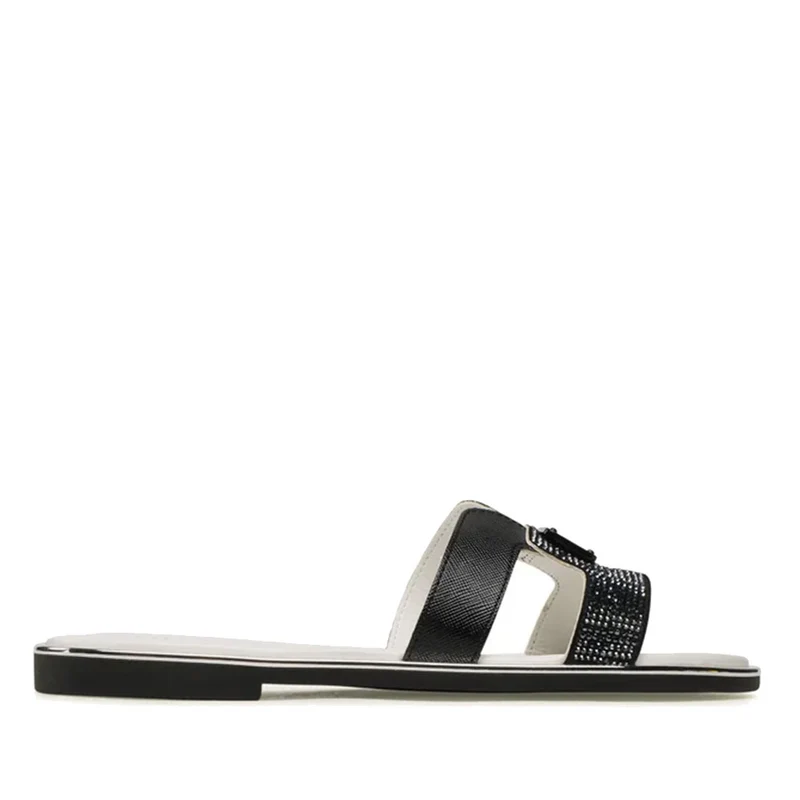 Ciabatta Flat Donna LIU JO Sally 511 con Strass colore Nero