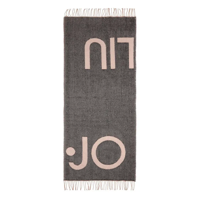 Stola Donna 180 x 70 cm LIU JO in Tessuto Garzato con Logo