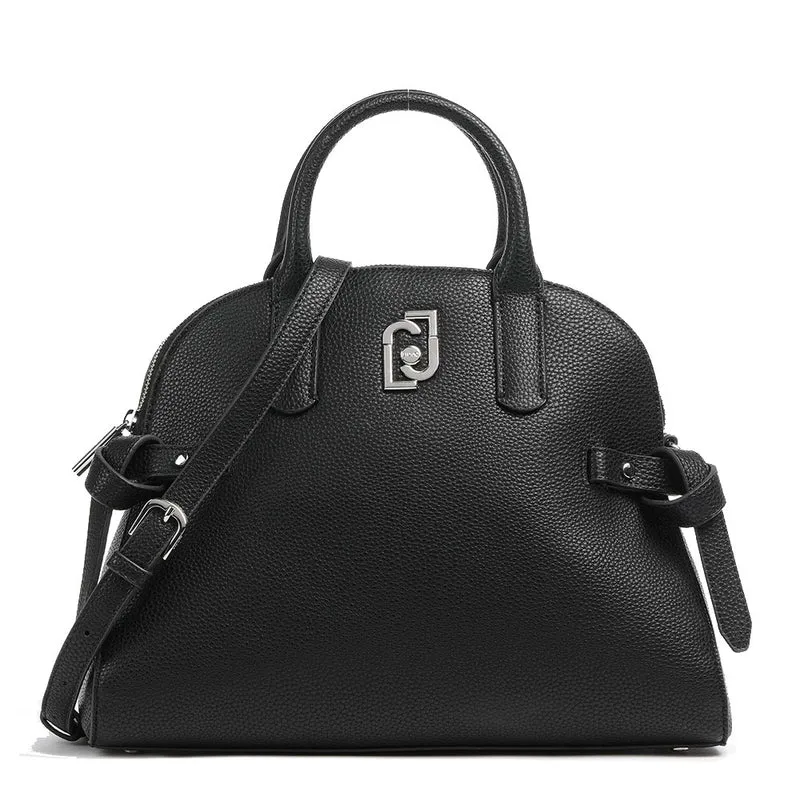 Borsa Donna Bugatti Bag LIU JO Ecosostenibile Effetto Bottalato Nero