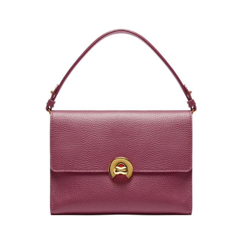 Borsa Donna a Mano con Tracolla COCCINELLE in Pelle linea Binxie colore Garnet Red