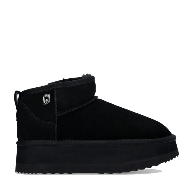 Stivaletti Donna Platform LIU JO Jane 01 Imbottiti in Suede Nero