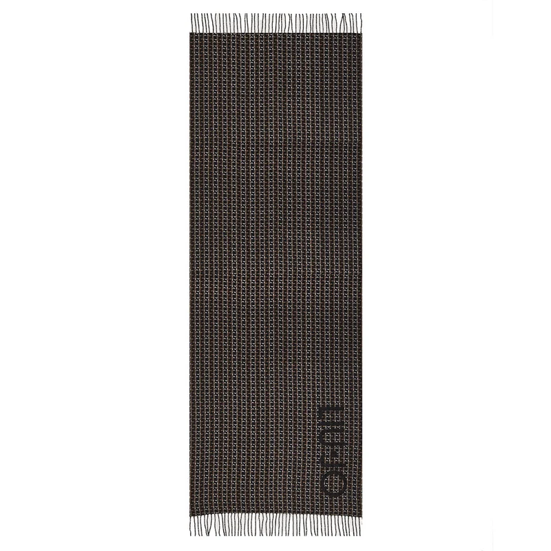 Stola Donna 180 x 70 cm LIU JO in Tessuto Garzato stampa Monogram Marrone