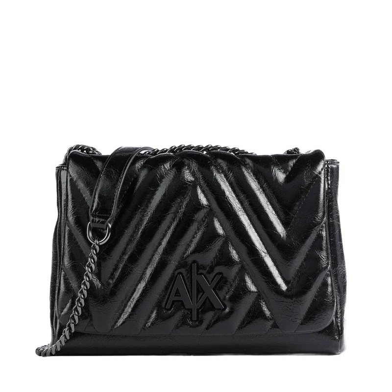 Borsa Donna a Tracolla ARMANI EXCHANGE Chiusa con Pattina colore Nero