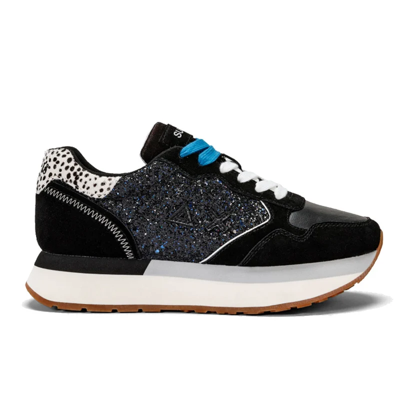 Scarpe Donna Sun68 Sneakers Kelly Big Glitter Colore Nero