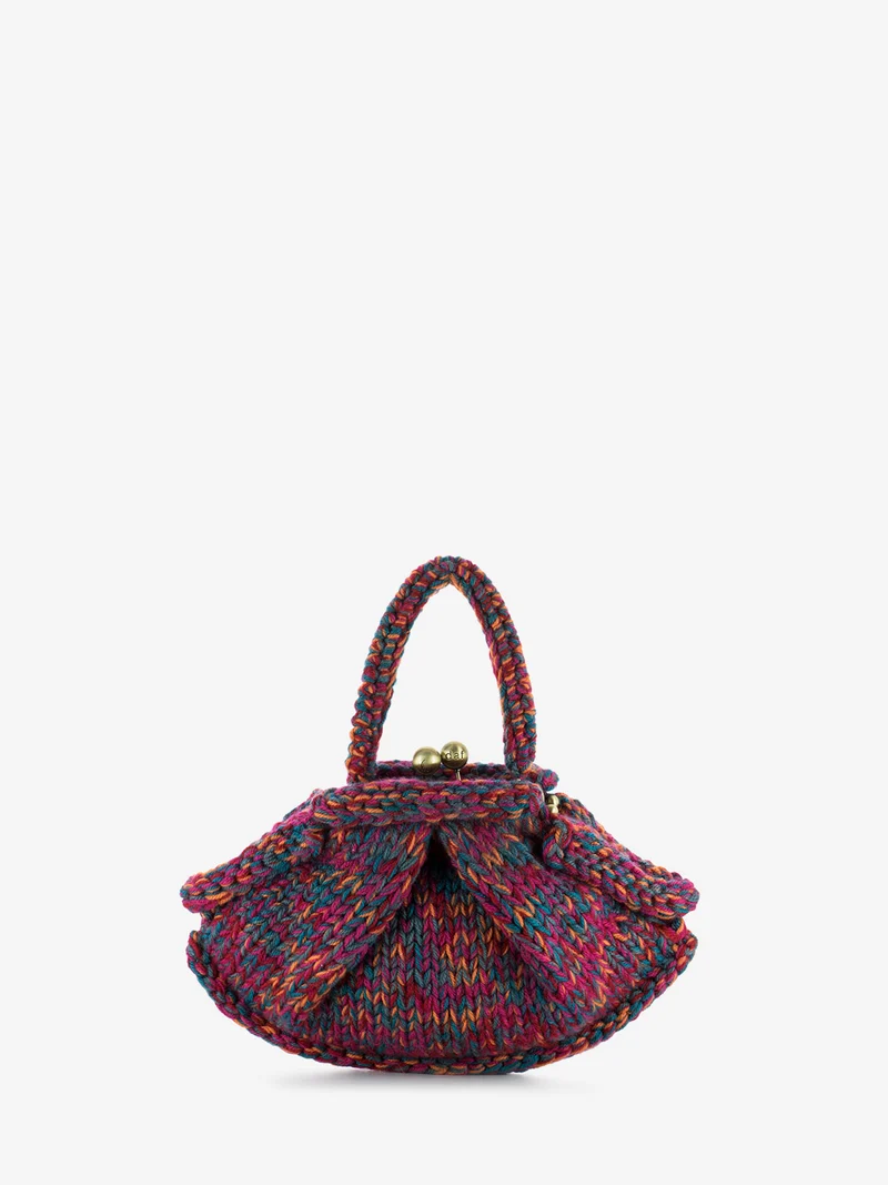 Borsa a mano uncinetto multicolor