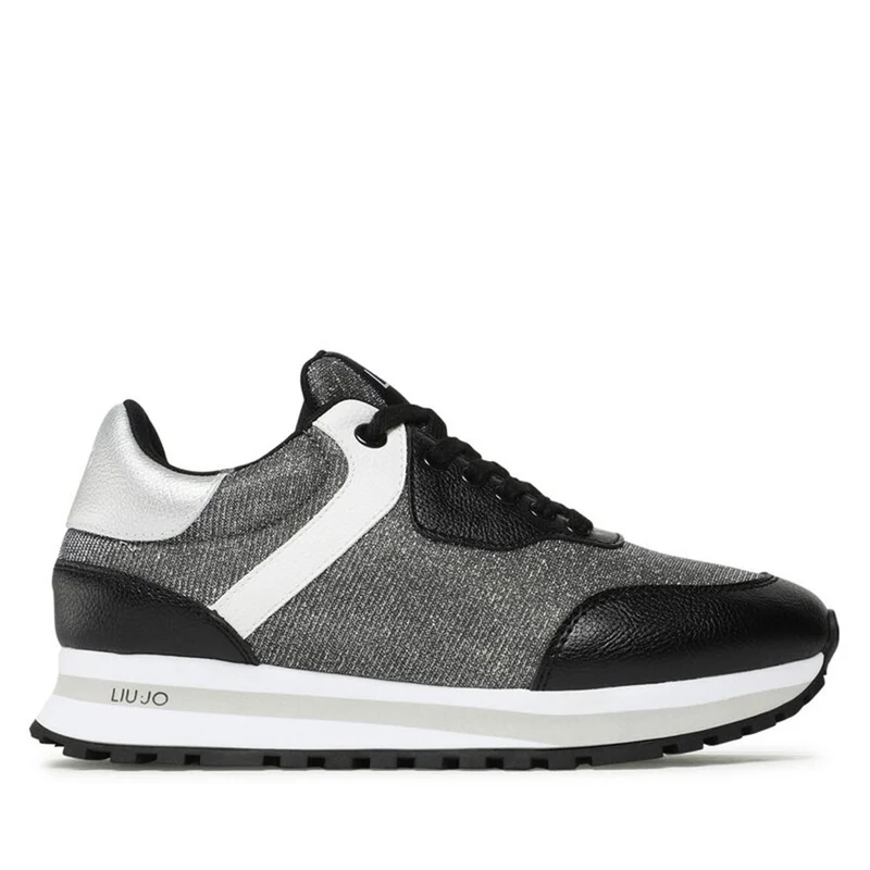 Scarpe Donna LIU JO Sneakers Wonder 501 in Mesh e Lurex colore Nero