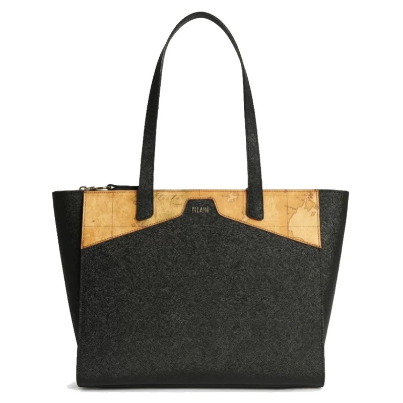 Borsa Donna Shopping Grande 1A Classe Alviero Martini linea Glam City Nero GV69
