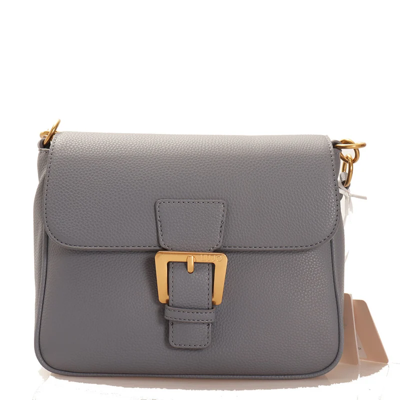 Borsa Donna a Spalla LIU JO Ecosostenibile con Fibbia colore Blue Stone