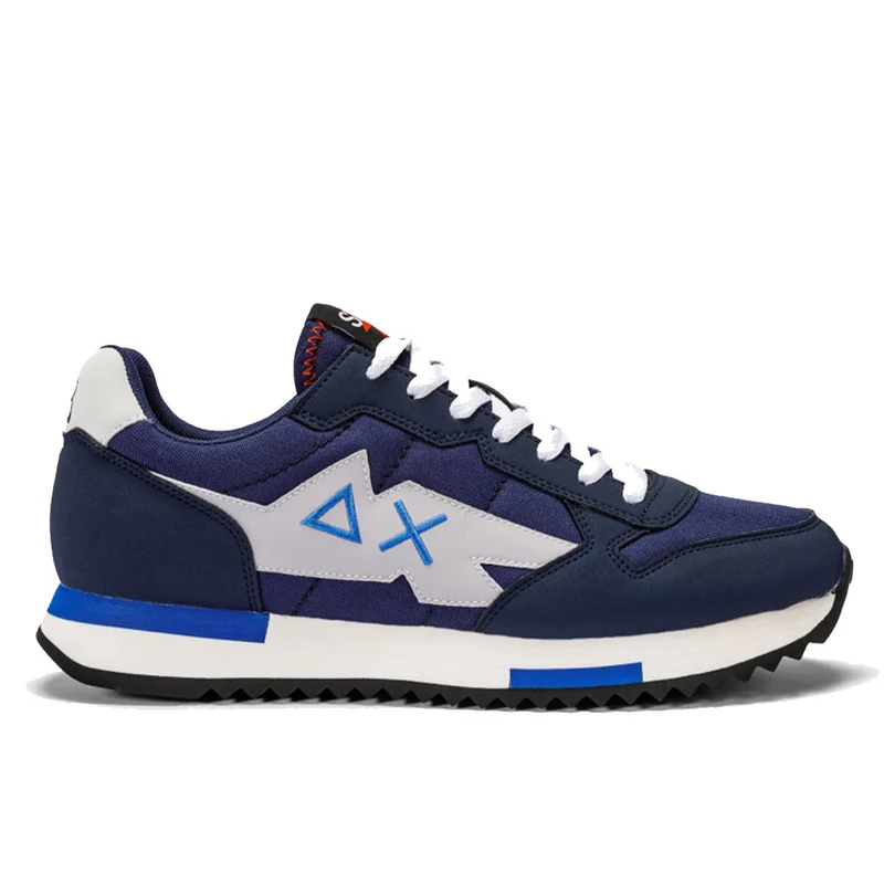 Scarpe Uomo Sun68 Sneakers Niki Solid Navy Blue - Z43121