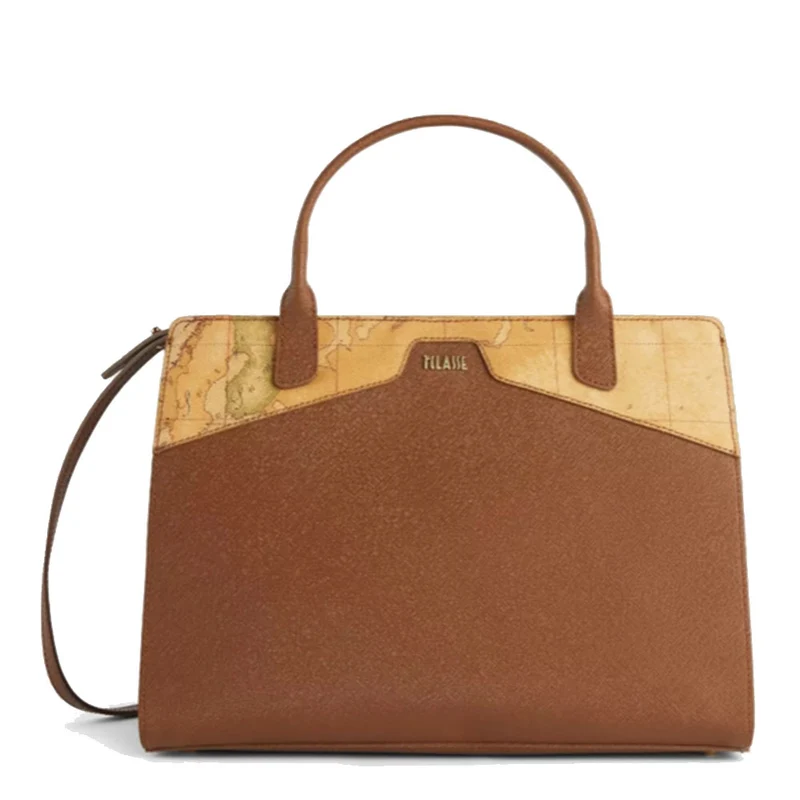 Borsa Donna a Mano Grande 1A Classe Alviero Martini linea Glam City color Castagna GV67