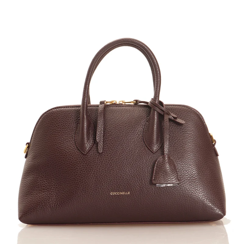Borsa Donna a Mano con Tracolla COCCINELLE in Pelle Cola linea Gladys