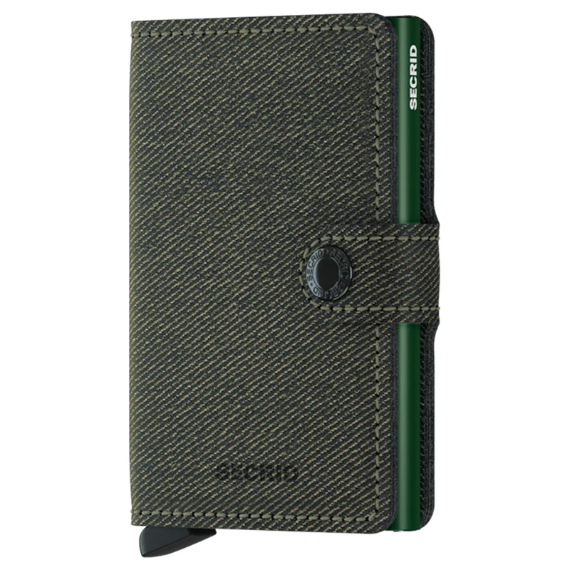 Porta Carte con Clip SECRID in Pelle linea Twist Green con RFID
