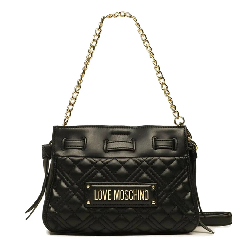 Borsa Donna Secchiello a Spalla LOVE MOSCHINO linea Shiny Quilted colore Nero