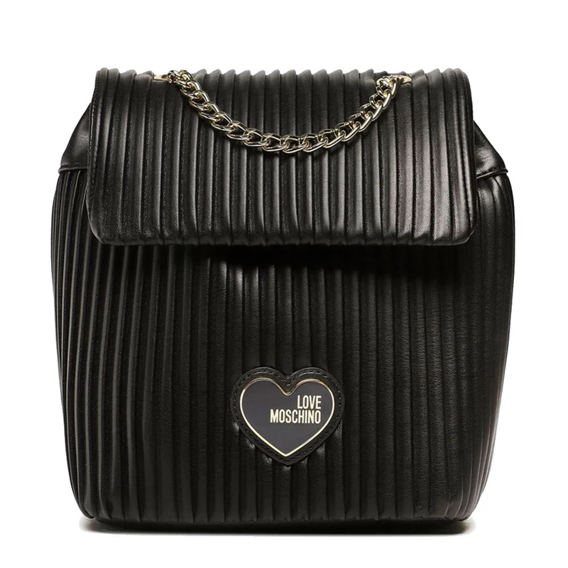 Zaino Donna LOVE MOSCHINO linea Pleated colore Nero
