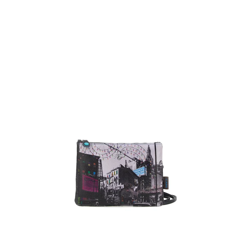 Pochette con Tracolla Removibile GABS Beyonce in Pelle stampa Oak and New Chambers Streets Media