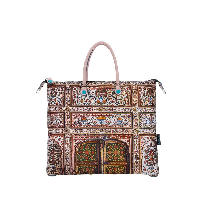 Borsa Donna a Mano con Tracolla GABS G3 Trasformabile in Tessuto stampa Porta Junagarh Media
