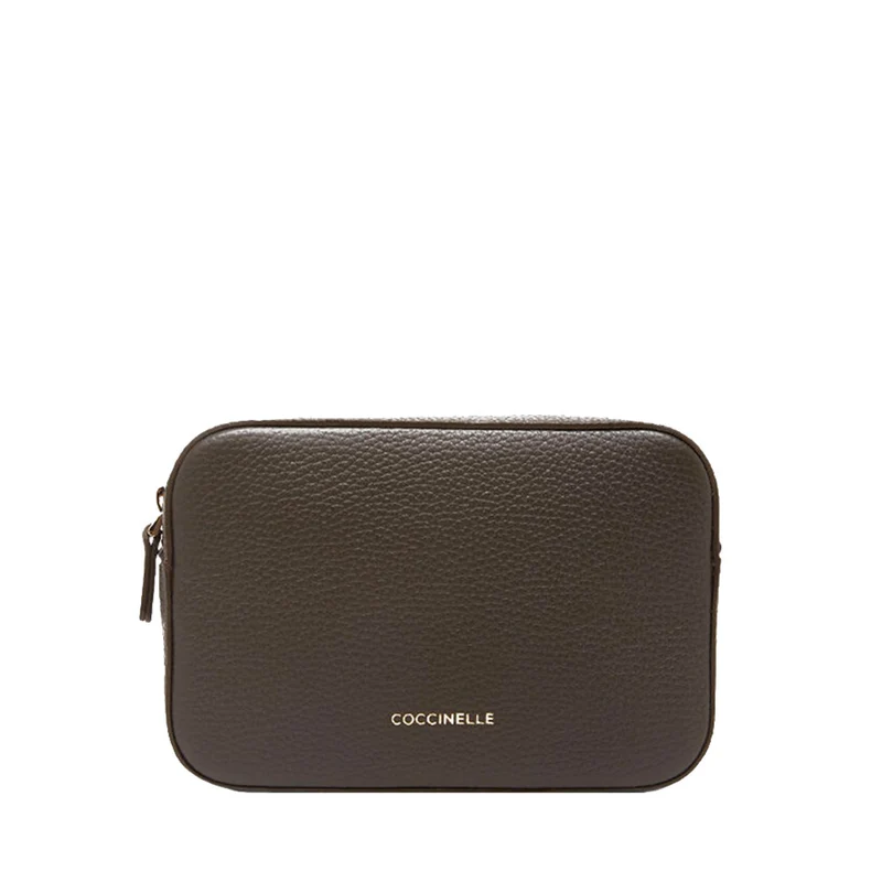 Borsa Donna a Tracolla COCCINELLE Linea Tebe Colore Bark Misura Piccola