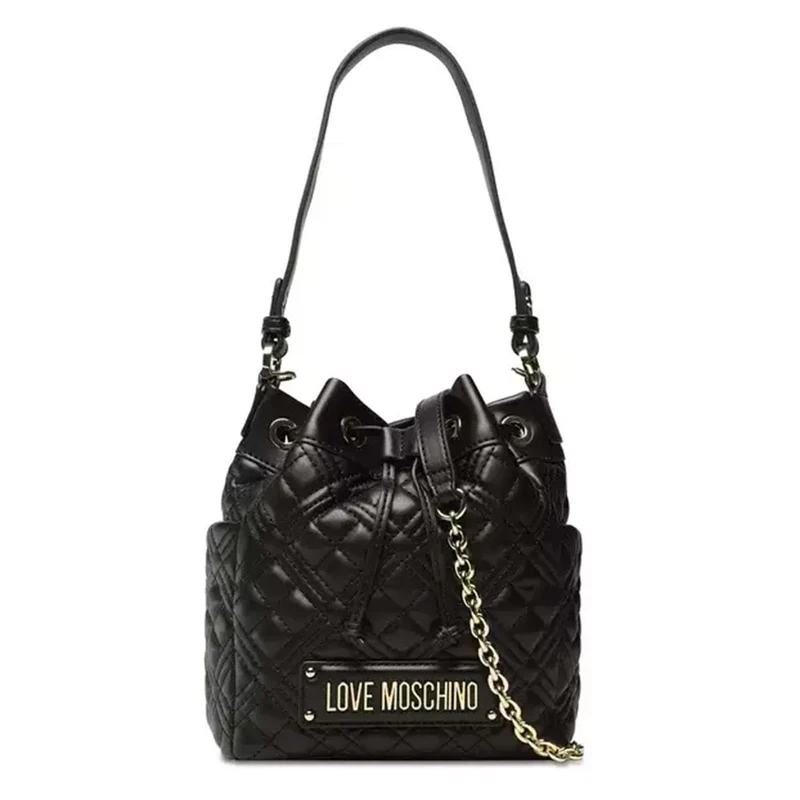 Borsa Donna Secchiello a Spalla LOVE MOSCHINO linea Shiny Quilted colore Nero JC4012