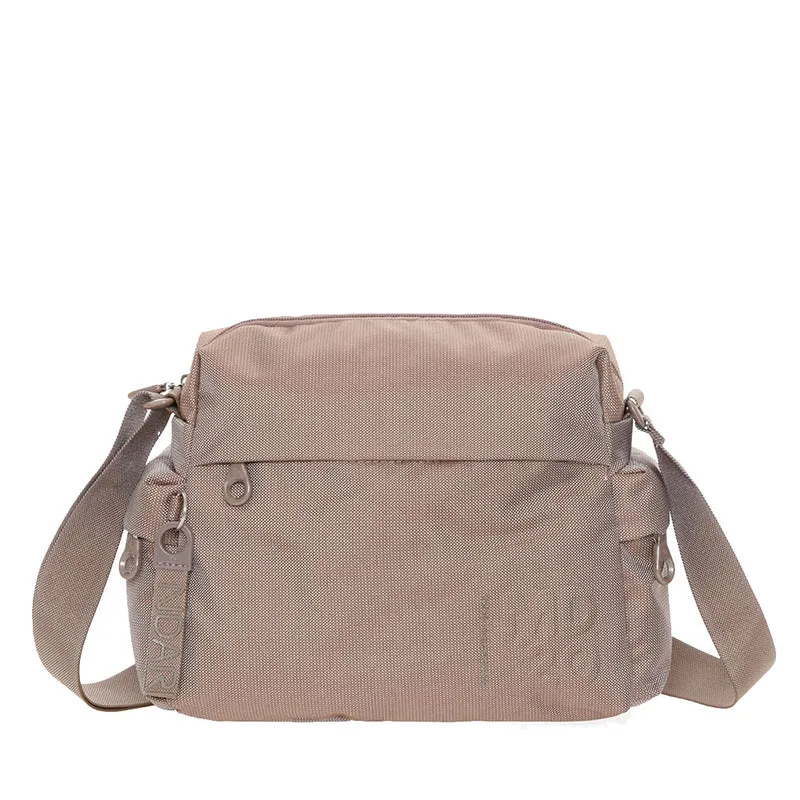 Borsa Donna a Tracolla Mandarina Duck in Tessuto Linea MD20 Colore Taupe