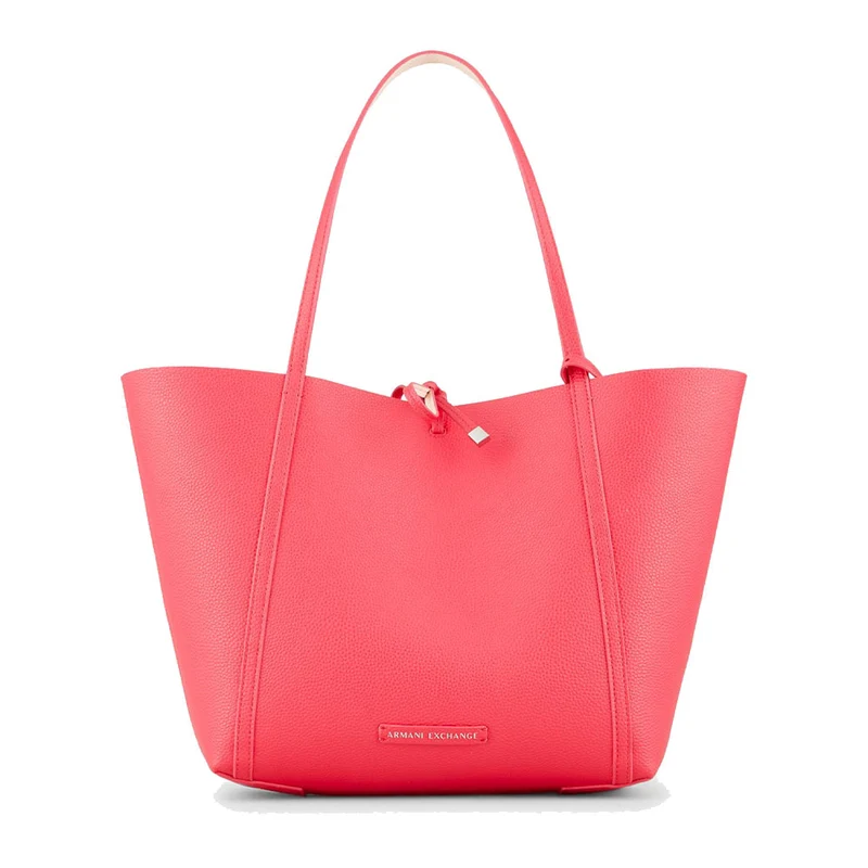 Borsa Donna Reversibile ARMANI EXCHANGE Shopping a Spalla colore Nude - Highlight