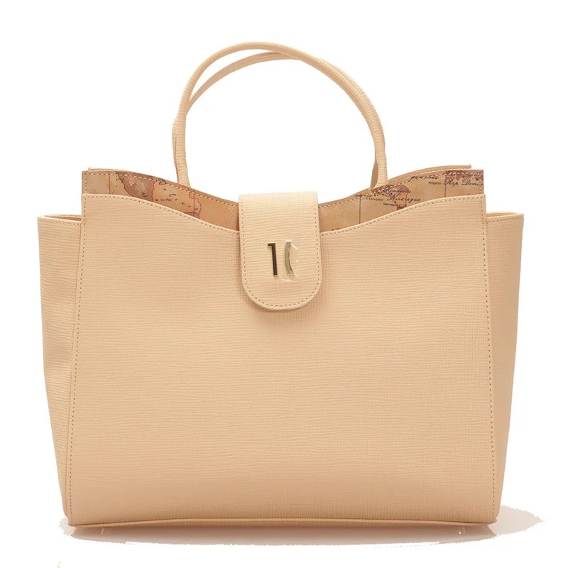Borsa Donna a Mano 1A Classe Alviero Martini linea Geo Cool colore Naturale GV27