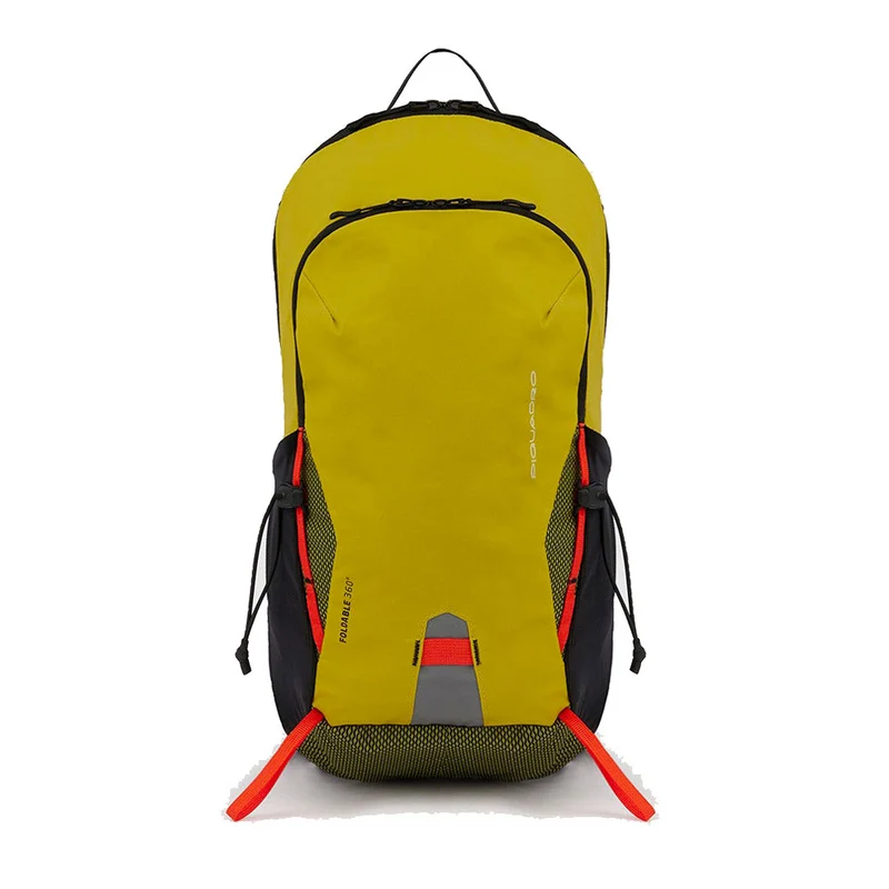 Zaino PIQUADRO Pieghevole porta PC 14" in Nylon Riciclato Linea Foldable Colore Giallo Cromo - CA6006FLD