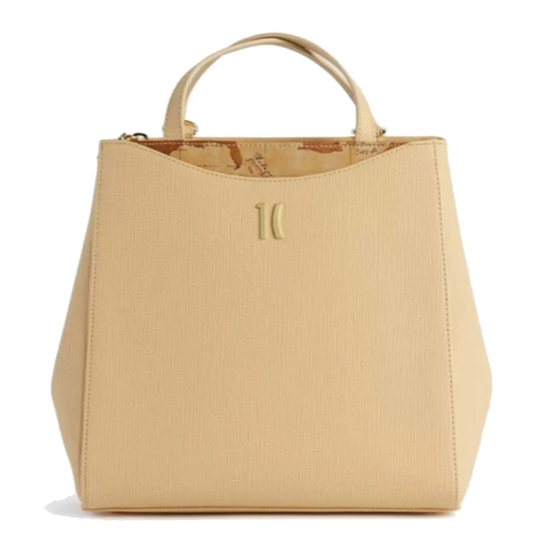 Zaino Donna Doppia Portabilità 1A Classe Alviero Martini linea Geo Cool colore Naturale GV30