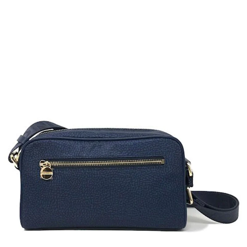 Borsa Donna a Tracolla Small BORBONESE in Tessuto linea Jet Op Colore OP Blu
