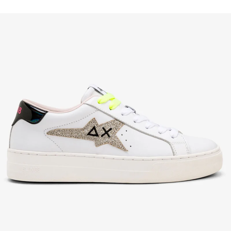 Scarpe Donna Sun68 Sneakers Betty Colore Bianco - Argento