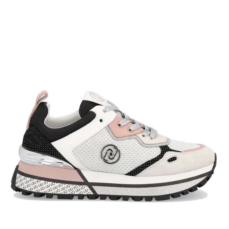Scarpe Donna LIU JO Sneakers Platform in Mesh e Lurex® colore Bianco