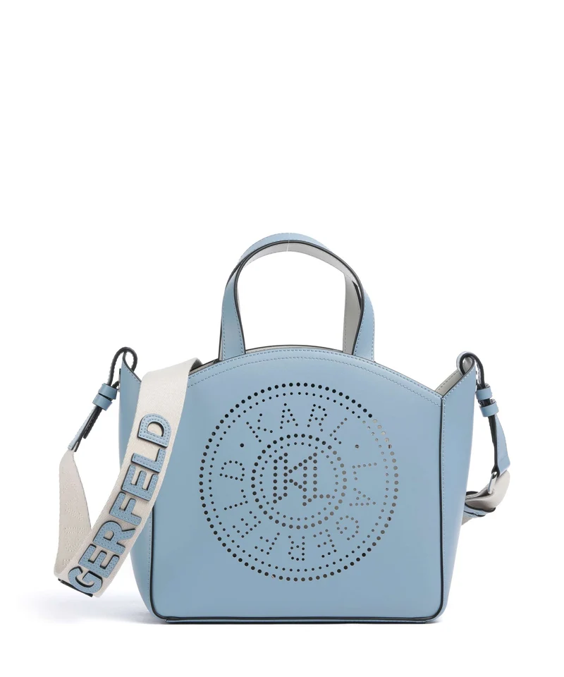 Karl Lagerfeld K/Circle Small Borsa a mano blue bloom