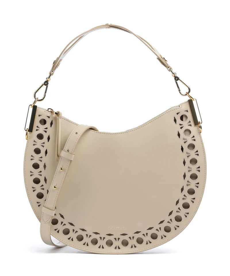 Coccinelle Sunup Monogram Sangallo Borsa hobo sandshell
