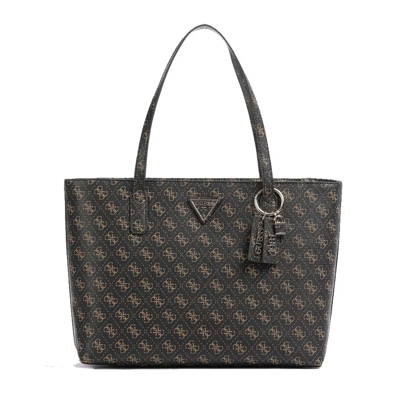 Borsa Donna Shopper a Spalla GUESS Linea Eco Elements colore Brown Logo