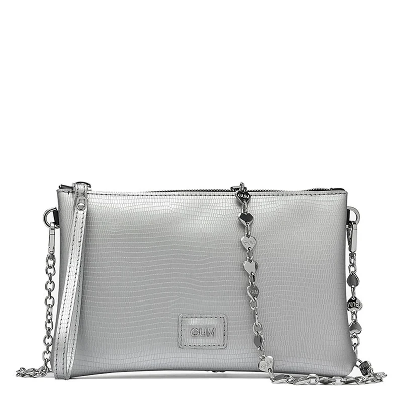 Borsa Donna a Tracolla Medium GUM linea Heart Jewel colore Argento