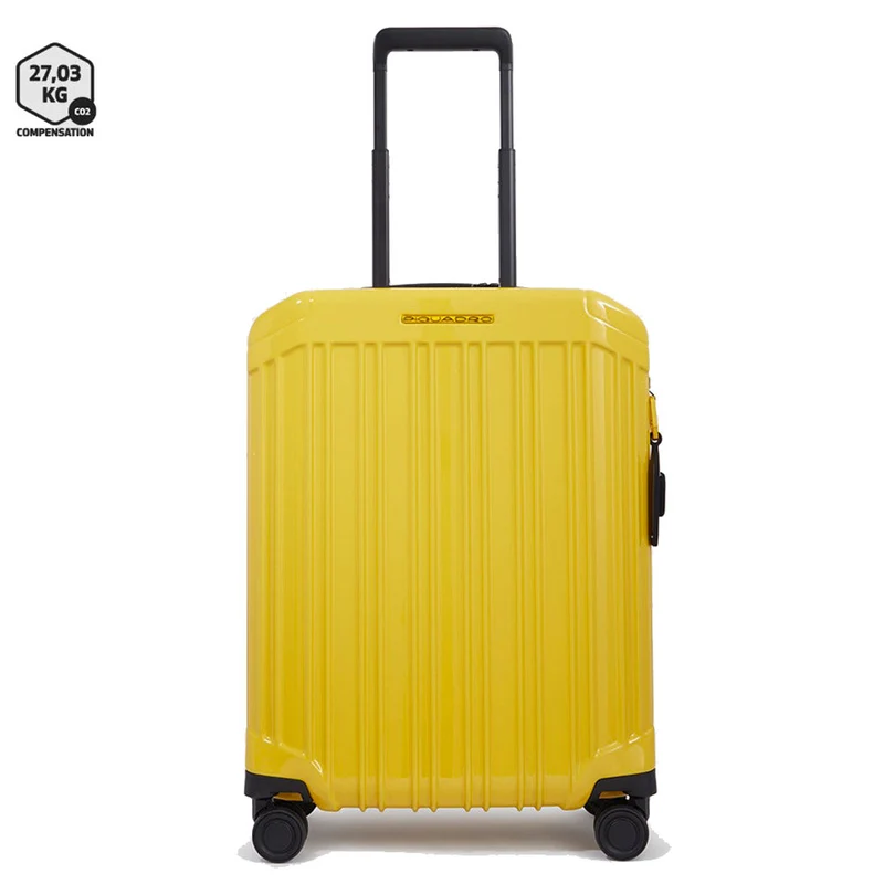 Trolley Cabina Rigido PIQUADRO linea PQ-Light Ultra Slim 4 Ruote Colore Giallo - BV4425PQLS2