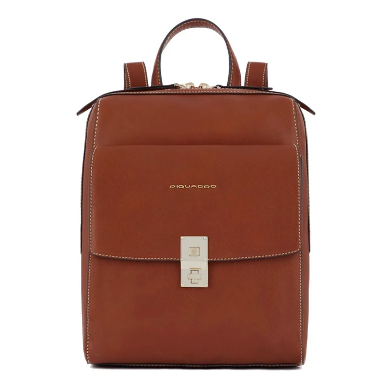 Zaino Donna Porta iPad PIQUADRO linea Dafne in Pelle color Cuoio CA5733DF