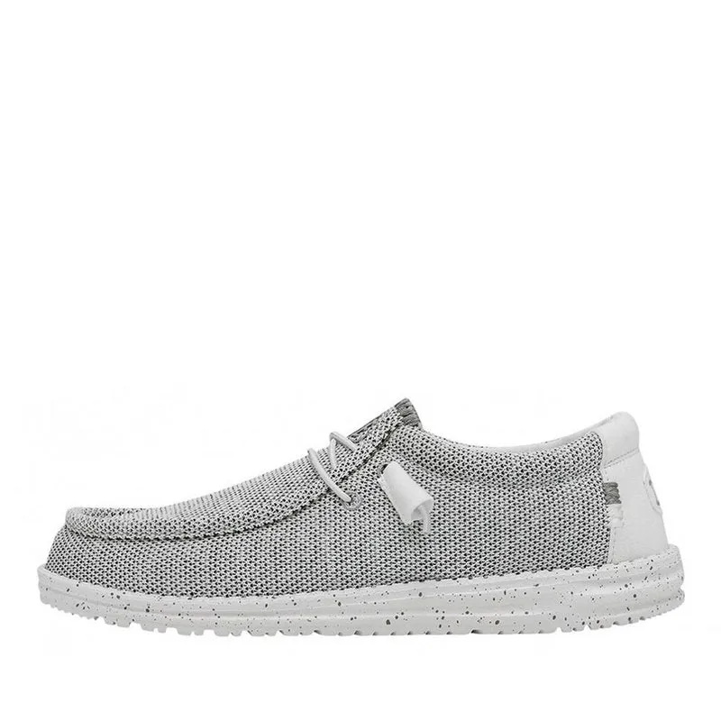 Scarpe Uomo HEY DUDE linea Wally Sox colore Stone White